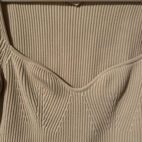 H&M Cream Ribbed Knit Top - Picture 5 of 9